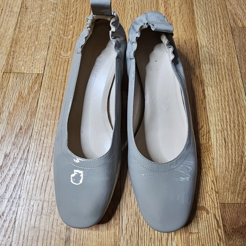 Everlane Size 7 The Day Heel Patent Leather in Taupe